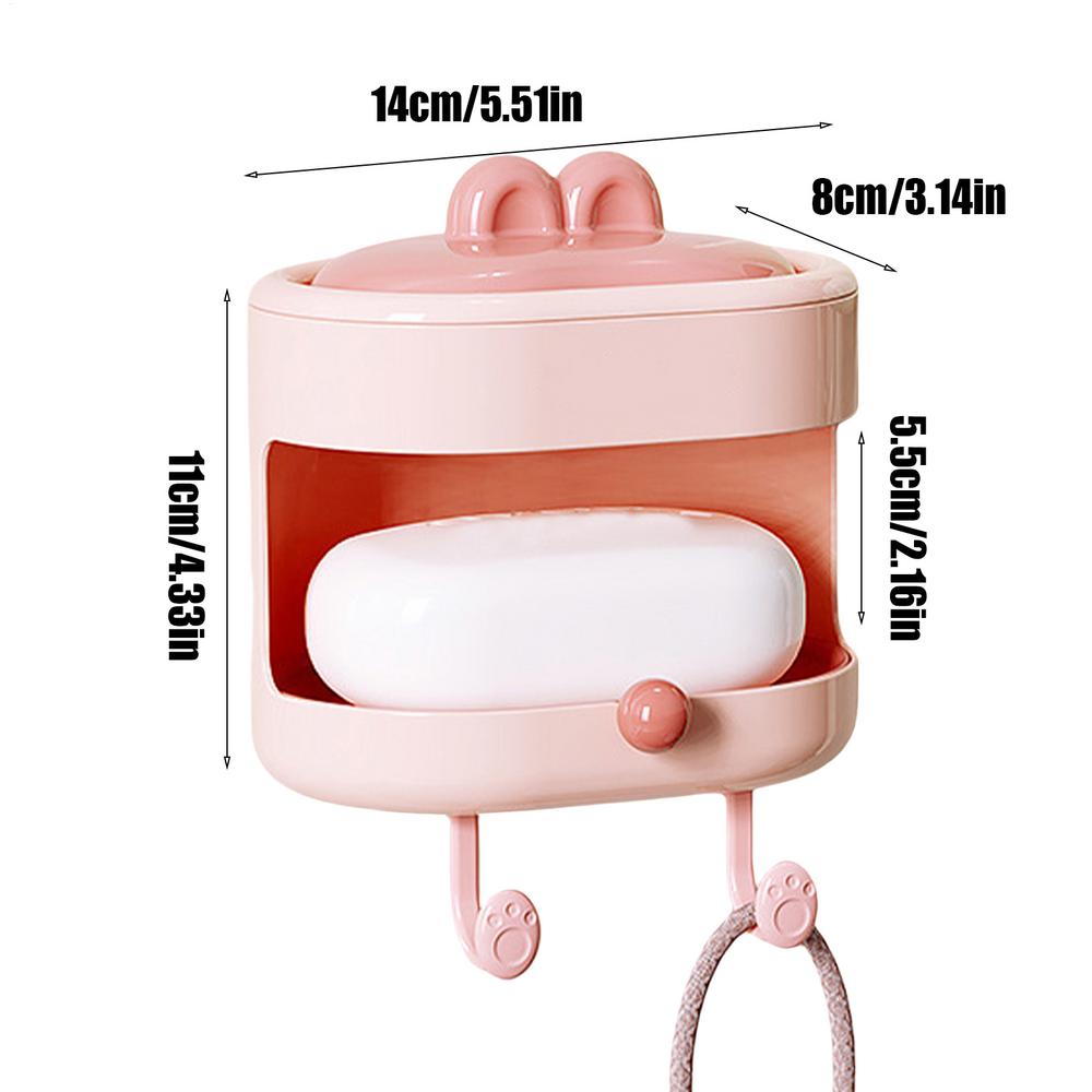 

Body Scrubber Double-Sided Body Cleansing Brush Cleansing Loofah With Soap Holder And Hook Wash Scrubber For Skin Care Routine рожевий