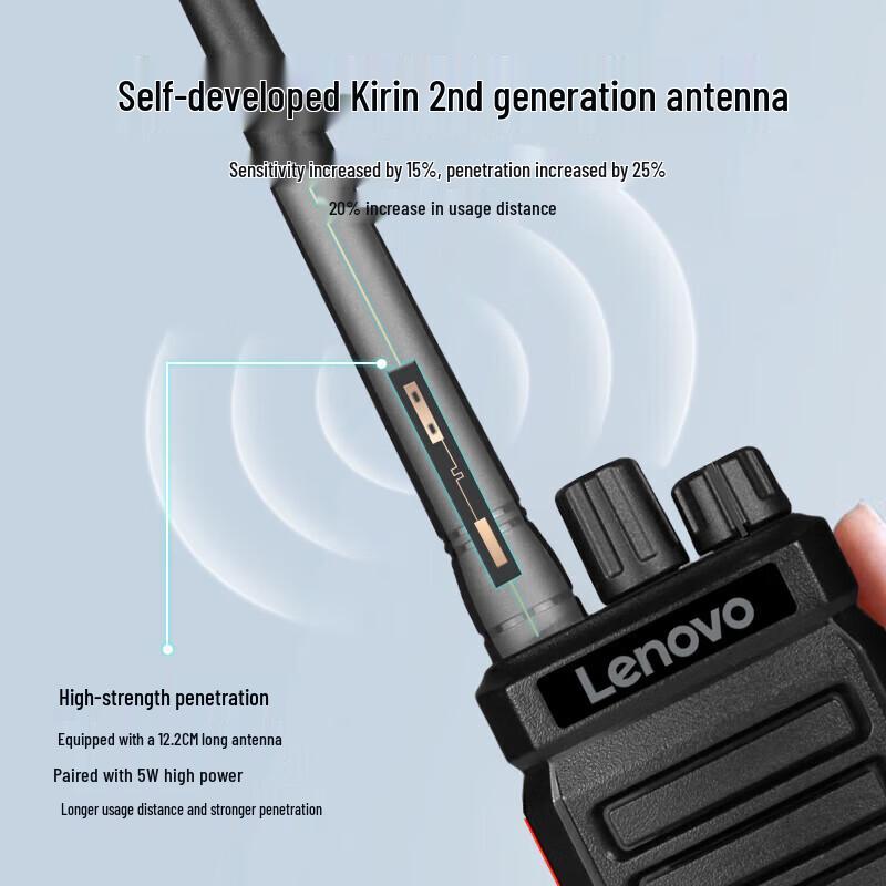 Lenovo C12+ Long-Range Outdoor Walkie-Talkie (CN version)