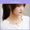 Fashionable Titanium Steel Heartfelt Red Bean Jewelry Necklace For Special Occasions