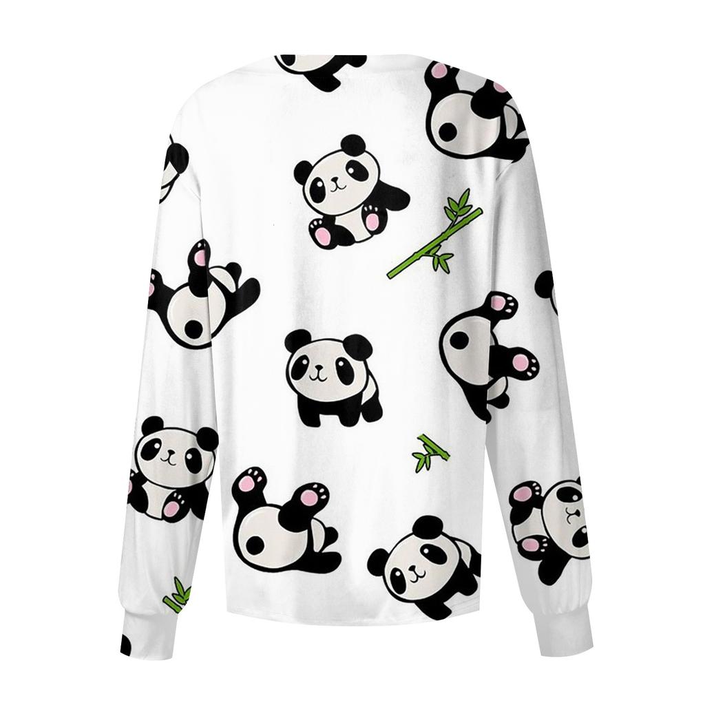 Women Long Sleeve Pattern Pocket Working Stand-up Collar Single-breasted Protective Overalls Cardigan Jacket Top