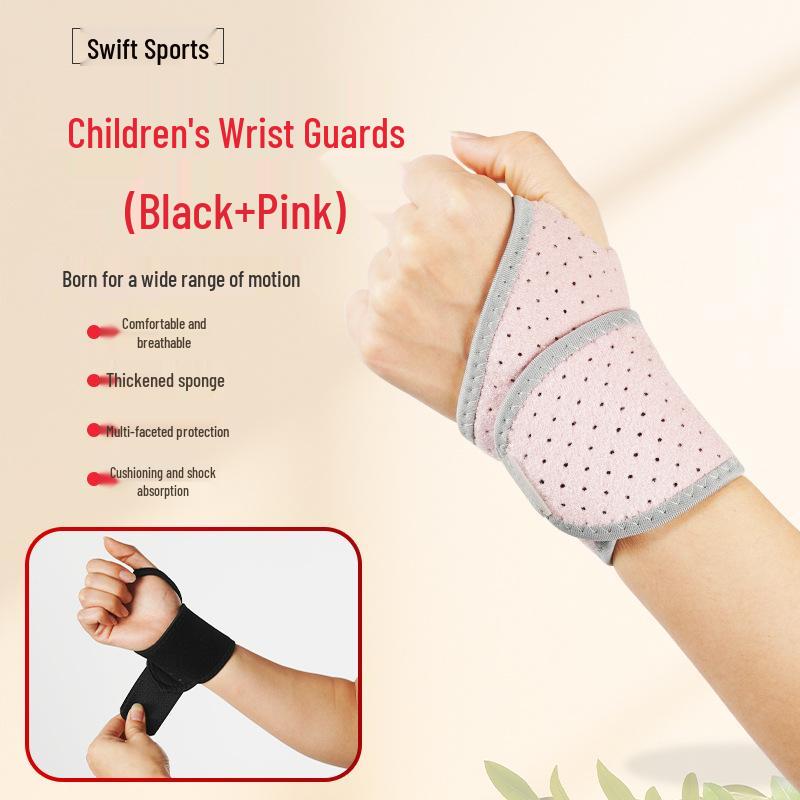 Children s Sports Wrist Brace – Compression Support for Badminton, Basketball, Tennis, and Fitness Activities розовый