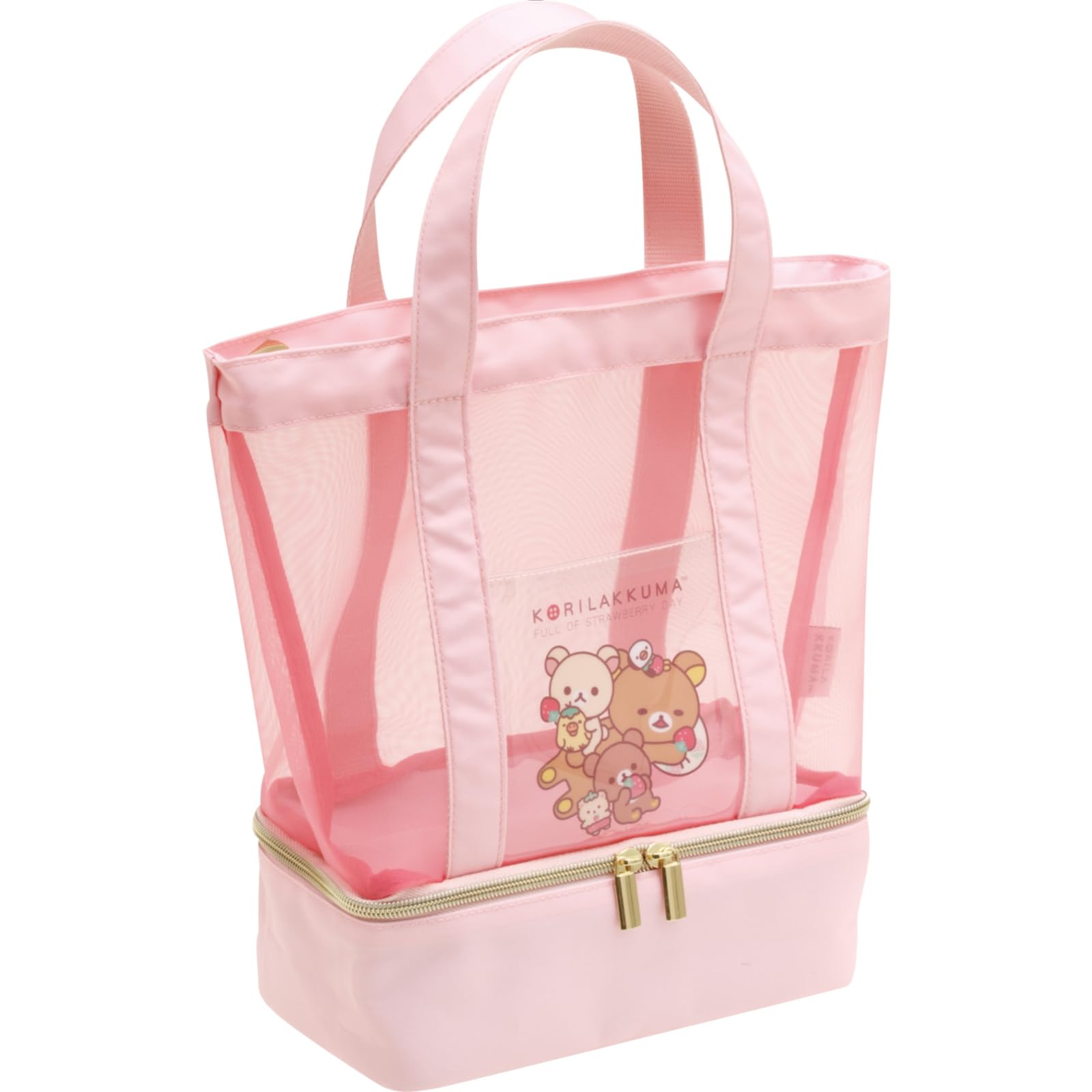 

Rilakkuma mesh cold tote bag CA53801 San-X рожевий