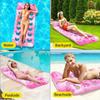 Folding Water Bed Inflatable Hole Floating Bed Hammock Beginner Swimming Ring Can Hold Water Party Water Sofa Birthday Gift