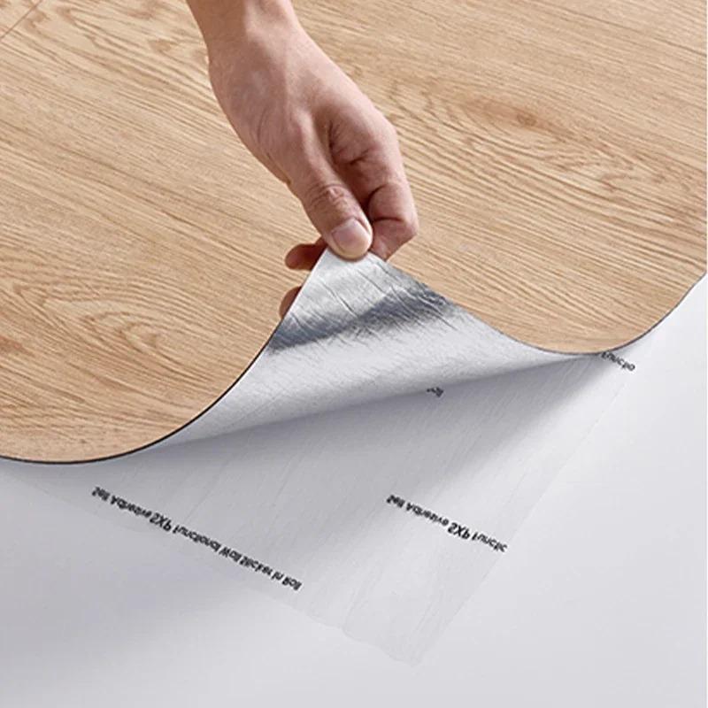 1PC 15.75x118.1in Thickened Self-adhesive 3D Wood Grain Floor Stickers Anti-Slip Wear-Resistant Home Decoration Floor Stickers