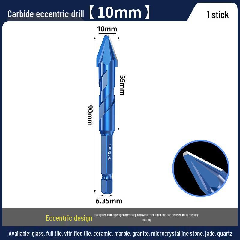 Blue Victory Super Hard Angled Tile and Concrete Drill Bit Set