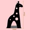 ARTIBETTER 2pcs Giraffe Shaped Nonskid Metal Cute Cartoon Design for Books Magazines Organizer for Home Office Classroom and Library Black