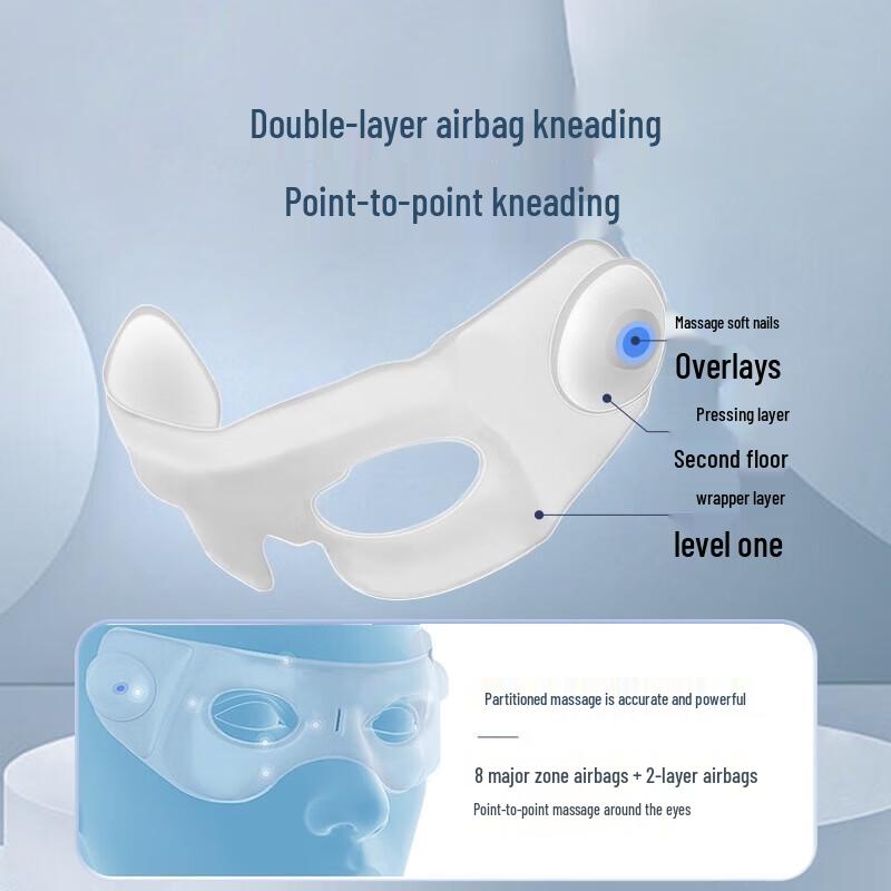 Dis Smart Eye Massager with Heat and Voice Broadcast