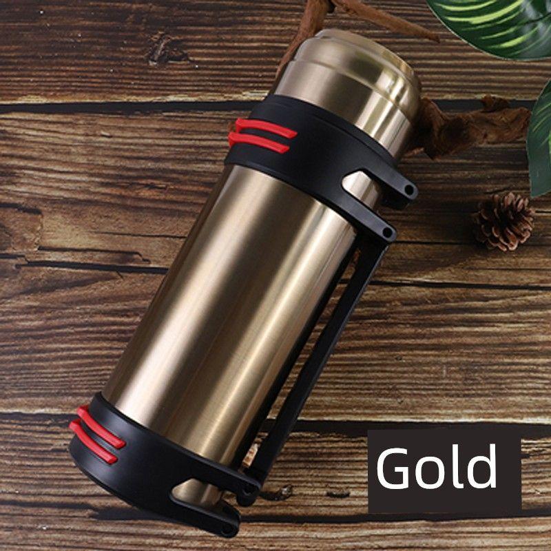 304 Stainless Steel Thermos Large Capacity Thermos Cup Outdoor Household Hot Water Bottle Kettle Car Travel Pot