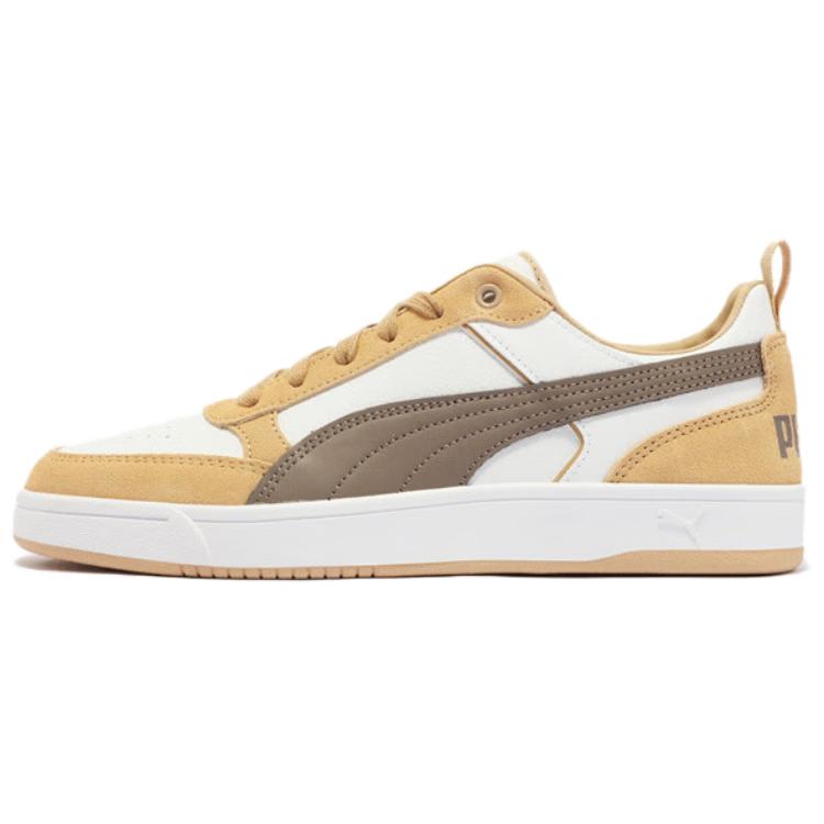 Puma Dribble Fashion Trend Durable Low-Top Casual Shoes Unisex Casual Shoes White Brown 401057-02
