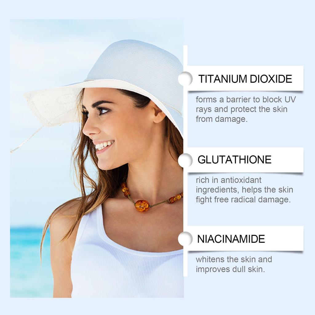 Hoygi Moisturizing Protective Cream Daily Face Sunscreen For Outdoor Summer UV Protection Hydrating Invisible Finish Non Greasy 50g