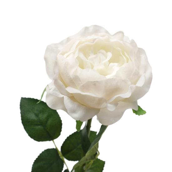 Fleur de Rose Artificielle Fausse Rose au Toucher Réel avec Tige Grandes Fleurs Branches de Roses pour Bouquet de Mariage Fête Saint-Valentin Floral