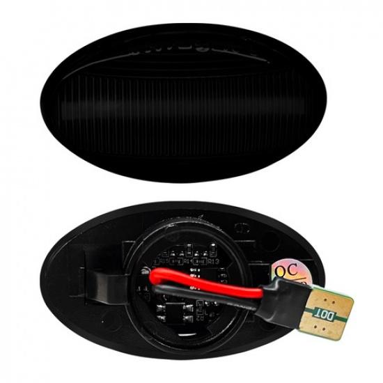 For Mini R50 Cooper R52 R53 02-08 Smoked LED Side Marker Lights Turn Signal Lamp