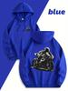 Hanorac Streetwear Larg Masculin Motive Schiță Motociclist Cursă Motocicletă Față și Spate Zilnic Sport Hip Hop Hanorac