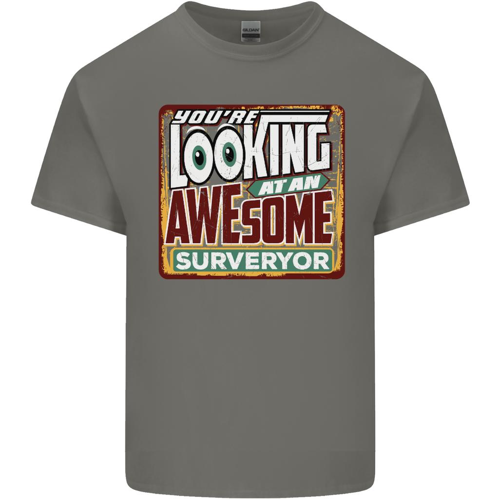 Youre Looking At an Awesome Surveyor Unisexs Light Cotton TShirt