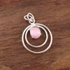 Pink Cat's Eye Pendant, 925 Sterling Silver Pendant Jewelry, Handmade Pendant Gemstone Jewelry For Memorial Day