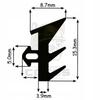 Seal for PVC windows S-229 BLACK 1m