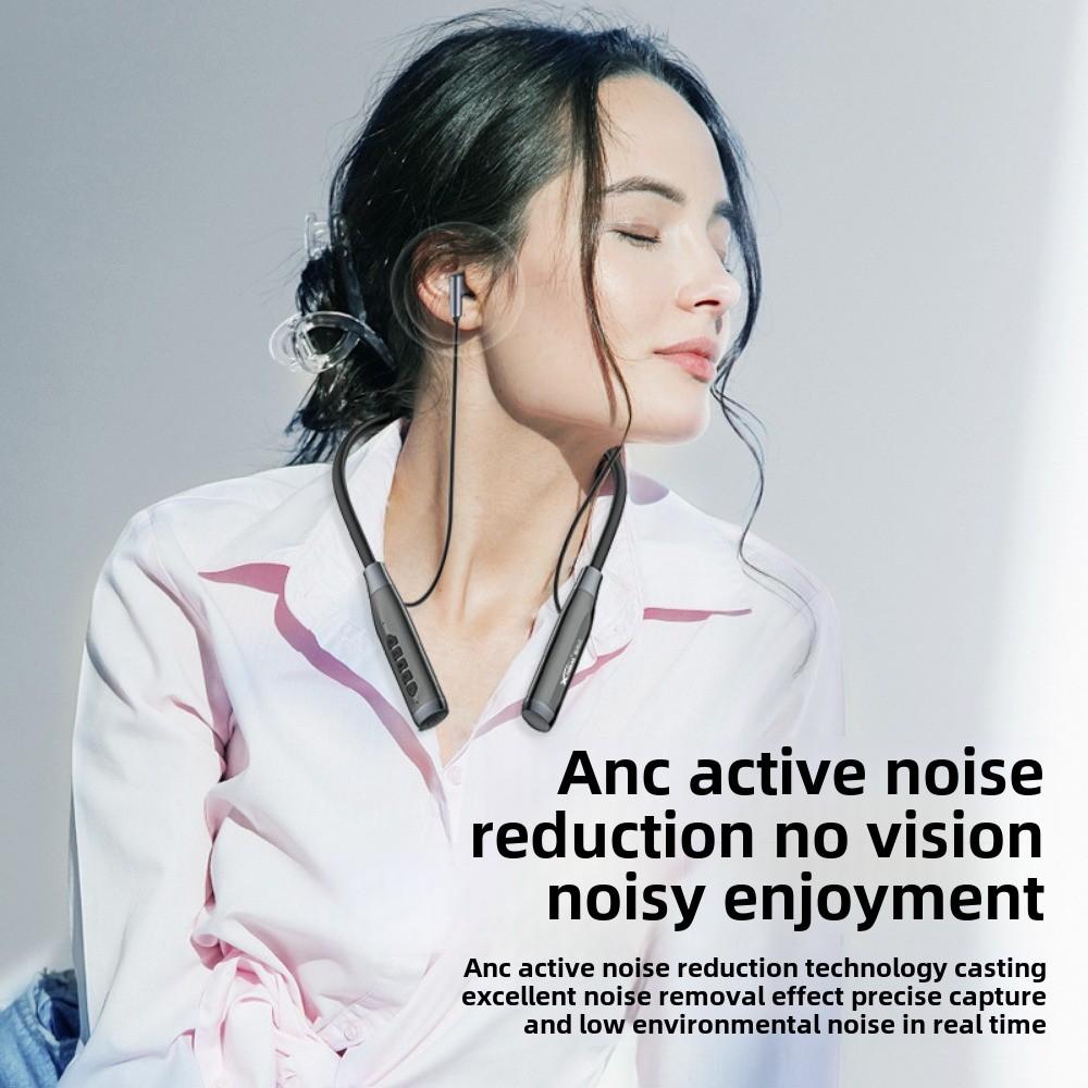 The New Neck-hanger ANC Active Noise-cancelling Bluetooth Headset Wireless Sports Ultra-long Life