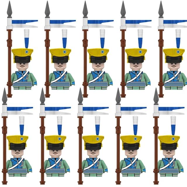 Kids Building Blocks Toy Napoleonic Wars Military WW2 Mini Dolls Soldier Duke Medieval Knights Officer Model Toy wholesale store