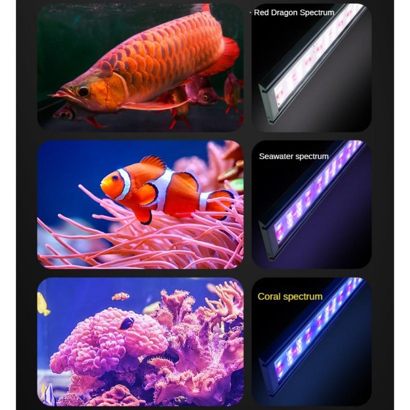 App Timing Dimming WRGB Aquarium Light Fish Tank Light Professional Intelligent LED Full Spectrum Lighting Aquatic Plant Light