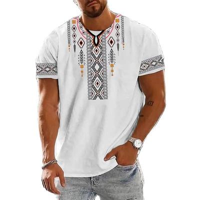 Vintage Herren T-Shirt 3D-Druck Hemd Mode Herren Kurzarm Einfache Oberteile Sommer Lässige O-Ausschnitt Oberteile Übergroße Herrenkleidung