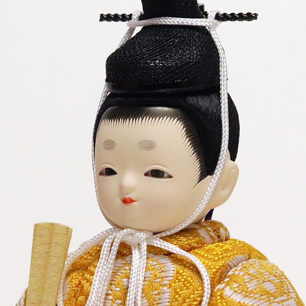 Hina Wooden Doll and with Display Round Folding and Doll, "Kotohoki" "Kotone" Stand, Tray, Screen, Accessories, Natural, KTH-3202C-S2
