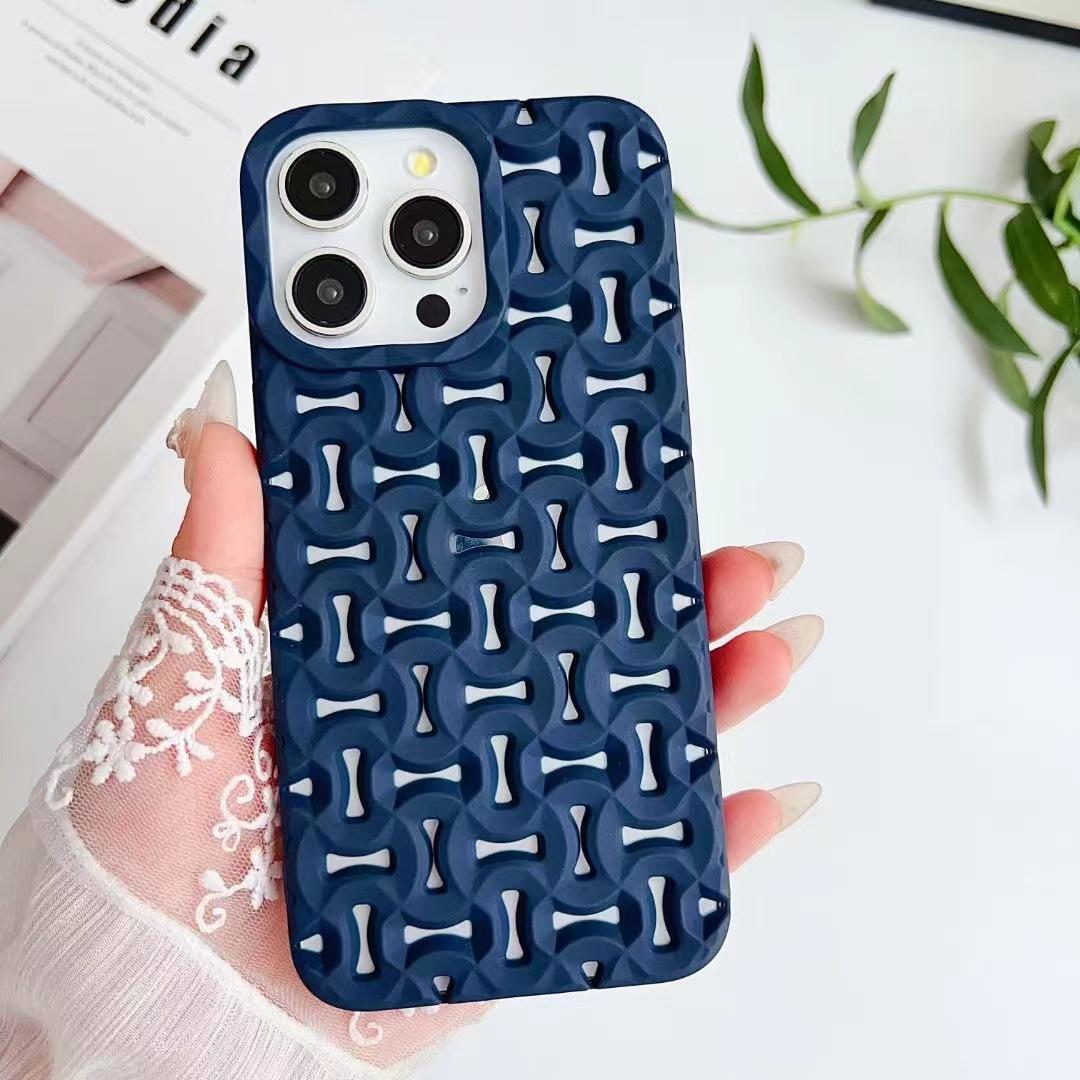 

Применимо к Apple 15 Полый мягкий чехол iPhone 14 Полностью закрывающий Противоударный 13 Защитный чехол Apple 15Plus