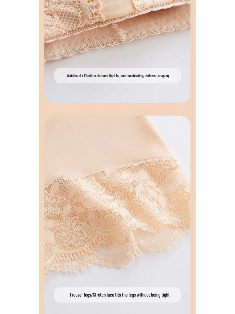 High Waist Tummy Control Body Shaping Lace Panties with Postpartum Support