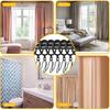 24 Pcs Metal Curtain Rings with 24 Pcs Pin Hooks,1.26in(32mm) Diameter Shower Curtain Rings for Home Window Shower