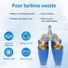 4-in-1 Turbo Nozzle Pressure Washer 2.0 Orifice Quadruple Turbo Nozzle  360° Rotating 1/4" Quick Connector 4000 PSI Tip Turbo