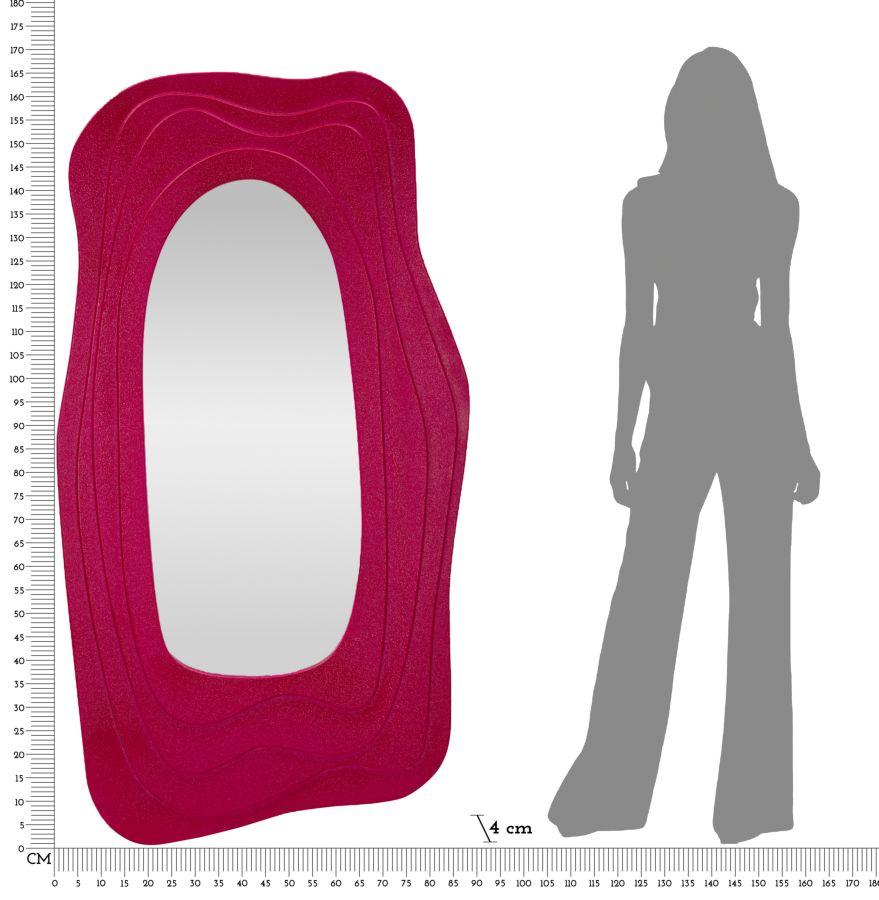 Wall Mirror Dafne Fuxia Cm 90X4X165