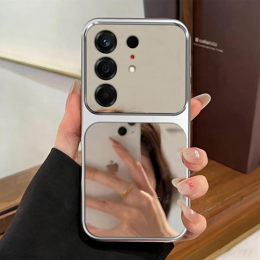 Case for TECNO CAMON 50 4G,Pro,Ultra 5G Trending Big Window Cover Mirror Phone Casing