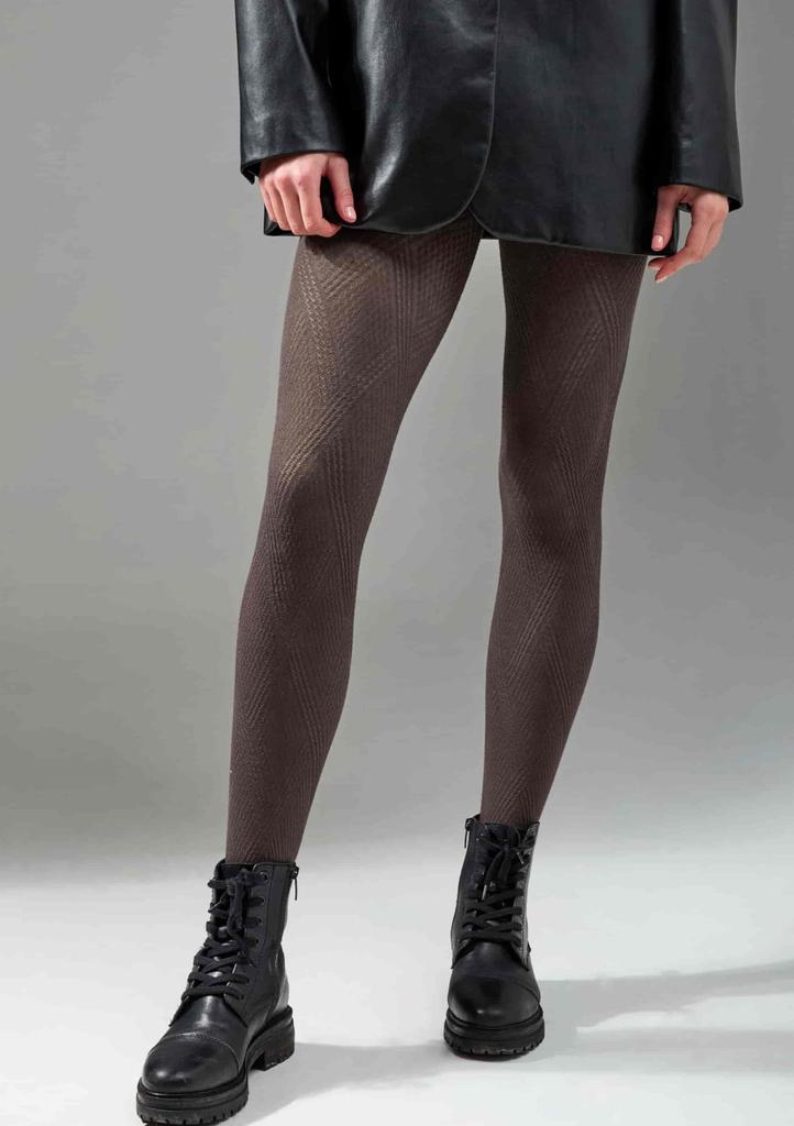Rajstopy brązowe bawełniane 120 den 1930 Rambi Cottone Legs