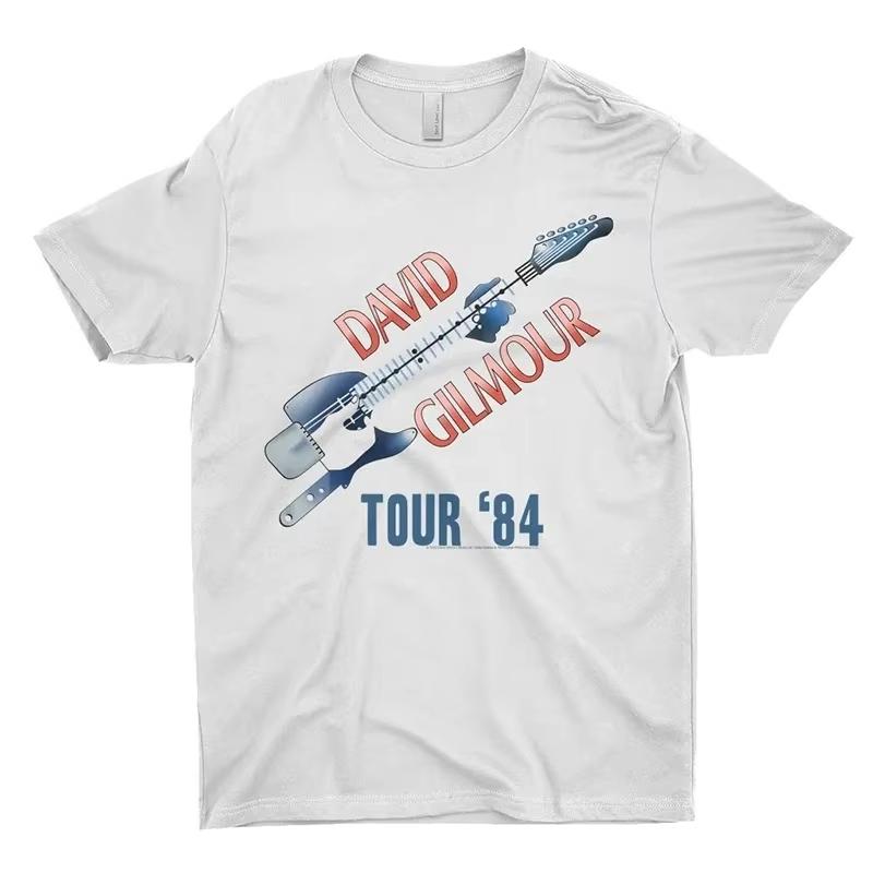 Menn og kvinner Harajuku streetwear hiphop mote bomulls topp sommer ny T-skjorte David Gilmour plakat trykt T-skjorte