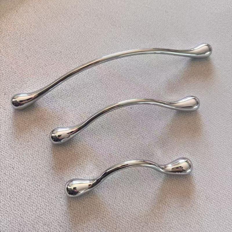 Solid Retro Cabinet Handles French Style Zinc Alloy Gold Silver for Bedroom Wardrobe Drawer Kitchen Cupboard DIY Home Makeover