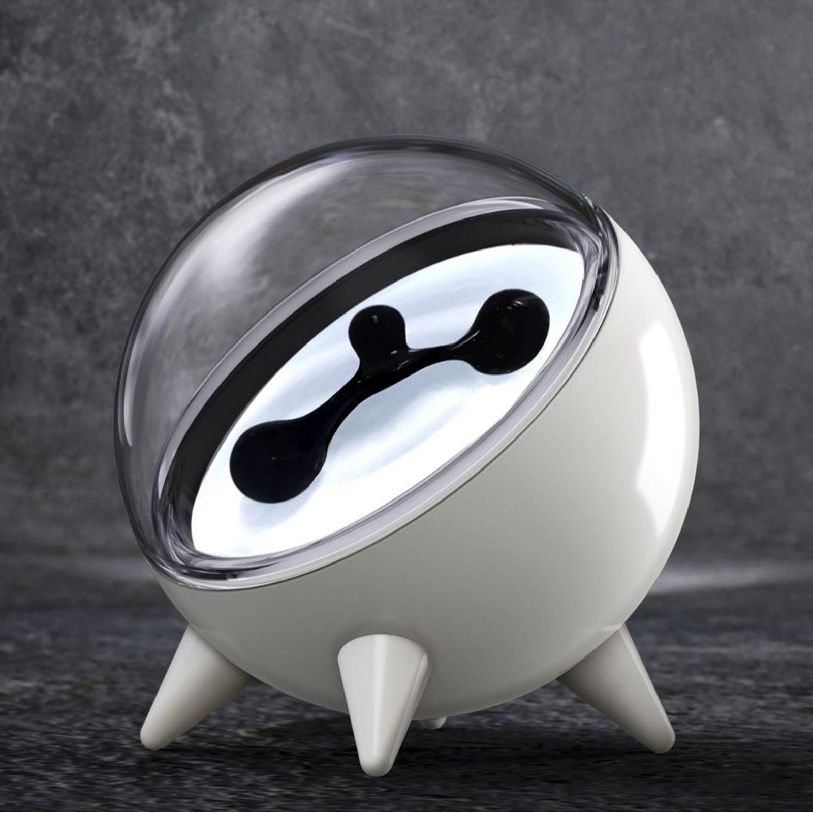 

Magnetic Fluid Music Lamp Sound Rhythm Visualization Auxiliary Companion Magnetic Fluid Reading Desktop Decoration with Light білий
