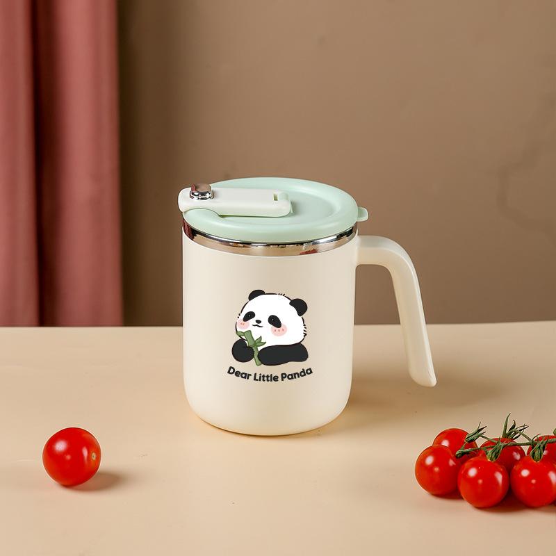 

Двухслойная термокружка из нержавеющей стали 304 с защитой от ожогов, для дома, офиса, общежития, с крышкой, кофейная чашка, чайная чашка, подарок 500