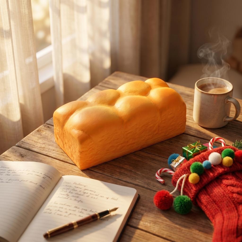 1pc 7 9 Inch Bread Squishy Slow Rising Stress Relief Toy Miniature Bakery Model Soft Foam Squeeze Toy for Office Students