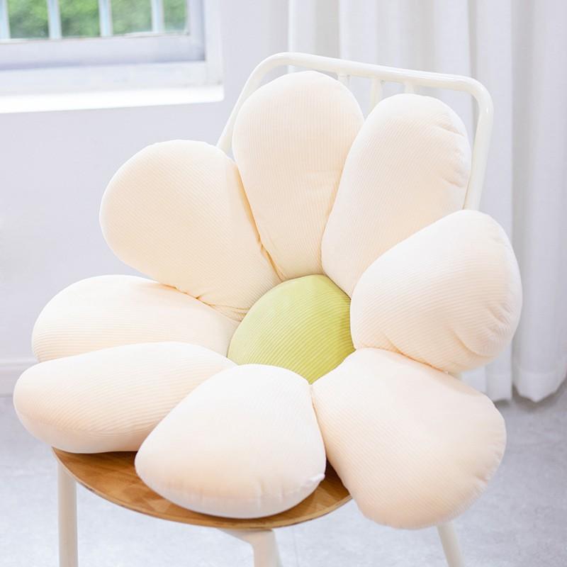 Fresh Colorful Daisy Flower Plush Pillow Toy Soft Cartoon Plant Stuffed Doll Chair Cushion Car Pillow Kids Lovers Birthday Gift