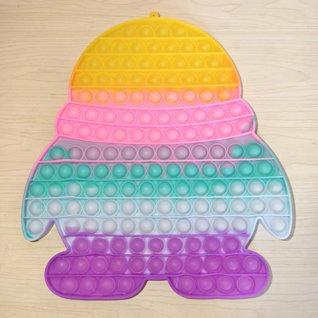 Giant Pop Fidget Toys Square Penguin Simple Dimple Big Rainbow Bubble Big Xxl Dimple Antistress Toy Stress Toy Children Gift