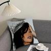 R-Rihanna Famous Cushion Cover Pillowcase Ultra Soft Skin Friendly Fabric Cloud Like Comfort & Concealed Zipper