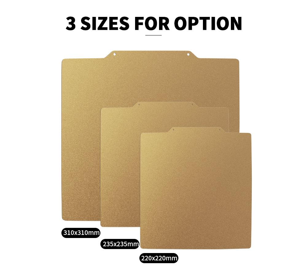 310 x 310 mm oboustranný PEI povrch odnímatelný pružný plech z pružinového ocelového plechu a magnetický