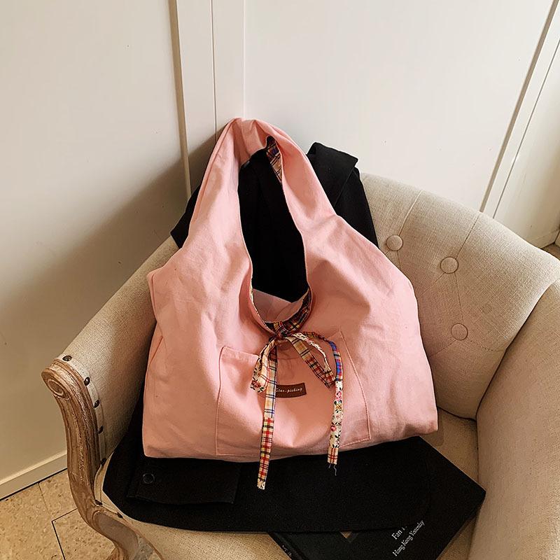 Spring and Summer New Retro Double-sided Vest Bag Saimi Style Shoulder Bag Large Capacity Shopping Bag Holder