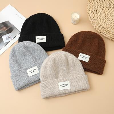New Autumn and Winter Versatile Knitted Wool Hat Outdoor Travel Windproof and Warm Pile Hat Korean Style Literary Retro Cold Hat
