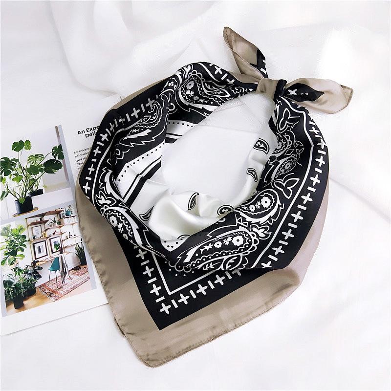 Fashion Decoration Scarf Hairband Tie Hair 70 Small Square Scarf Silk Scarf Women'S Spring And Autumn Versatile Small Scarf Professional Scarf