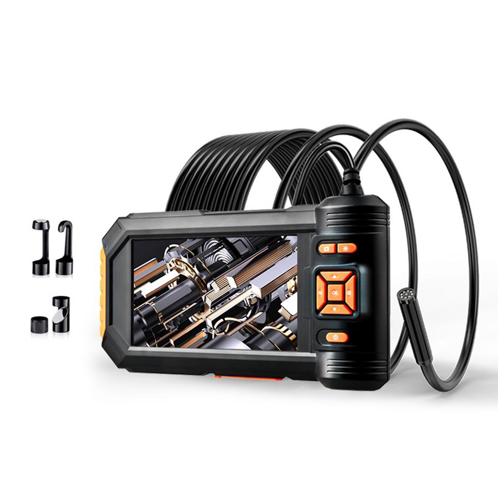 5in IPS Screen Double Lens Industrial Endoscope 1080P Bore Scope Snake Camera Sewer Pipe Drain Inspection Camera 2600mAh