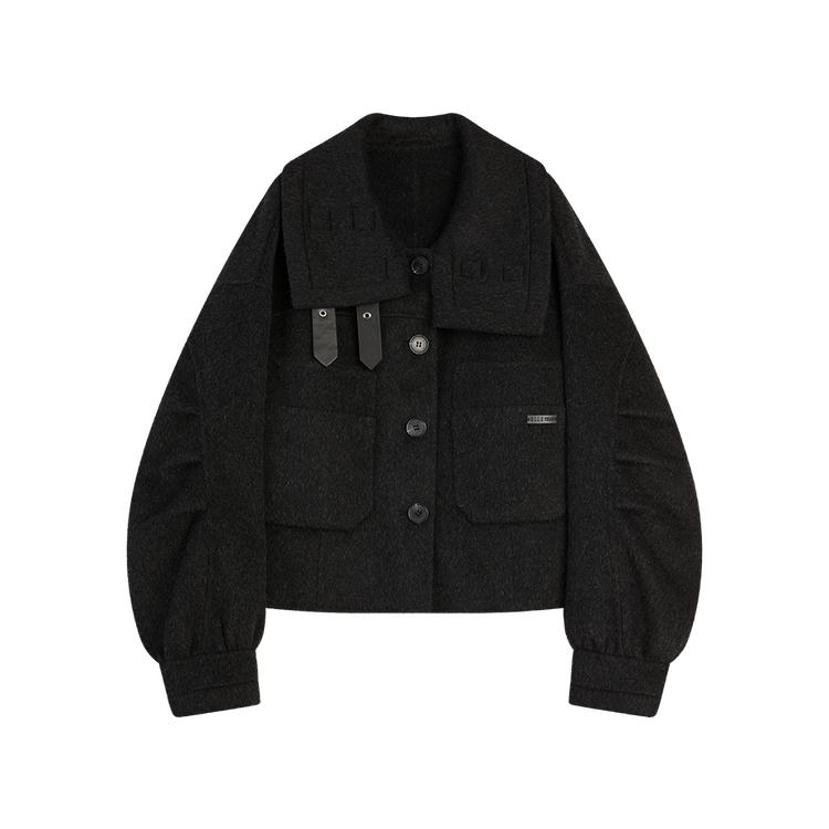 ELLE French Pocket Long Sleeve Casual Loose Coat Women coats EN52463
