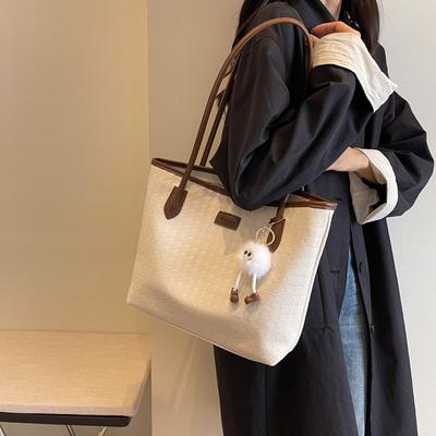 Tote Bag, Retro and High-end, Large Capacity Bag, New Fashionable Commuting Shoulder Bag, Casual and Popular