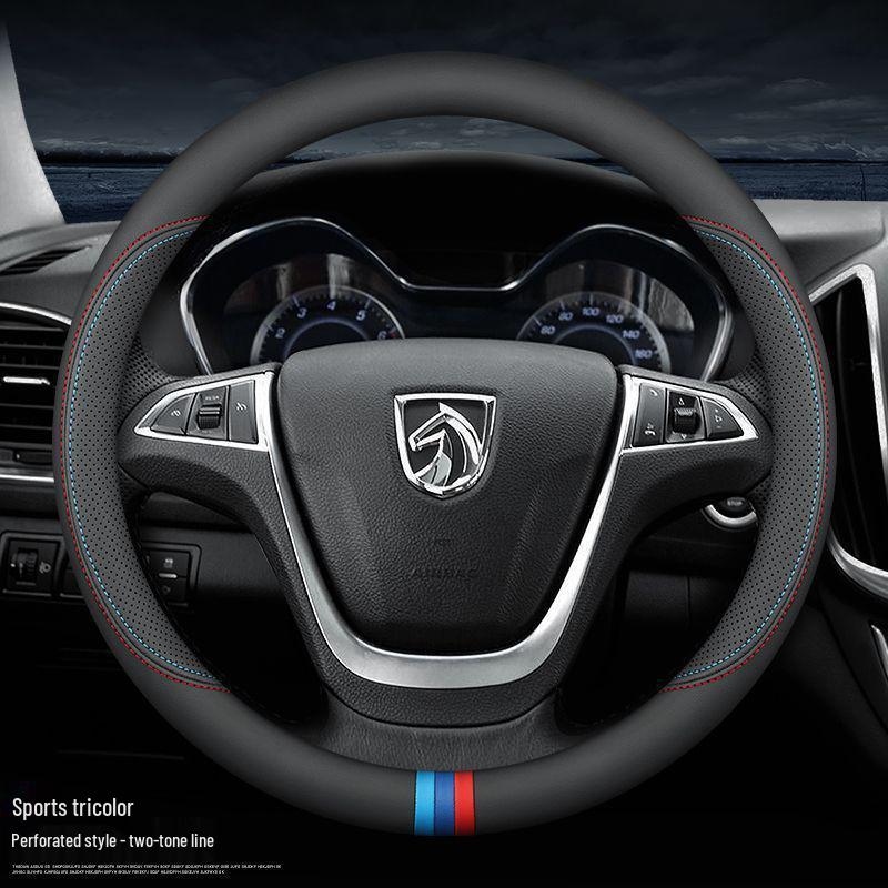 Universal Genuine Leather Anti-slip Steering Wheel Cover for Baojun Models