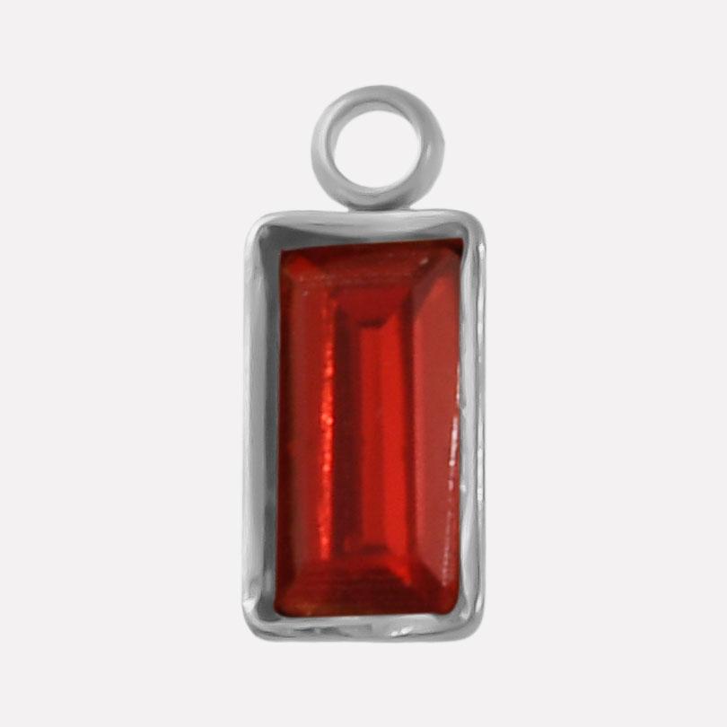 6pcs Rectangle Geometric Crystal Pendants Stainless Steel Charms For Jewelry Making Supplies Metal Rhinestone Charm DIY Bracelet