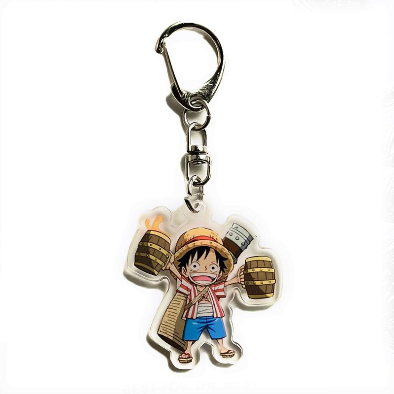 One Piece Peripheral Acrylic Keychain, Anime Luffy, Zoro, Zoro Bag Keychain